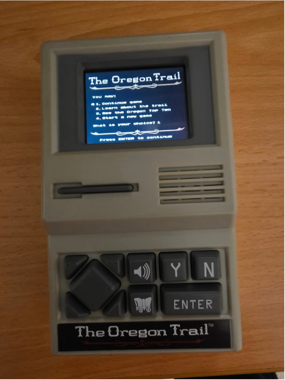 Kids Basic Fun The Oregon Trail Handheld Electronic Game One Size Grey